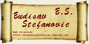Budisav Stefanović vizit kartica